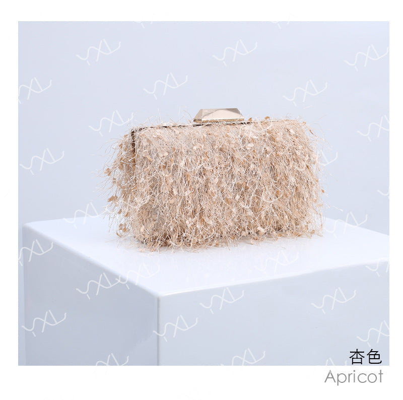 Wholesale Tassel Banquet Evening Dress Black Chaozhou Handmade Handbag